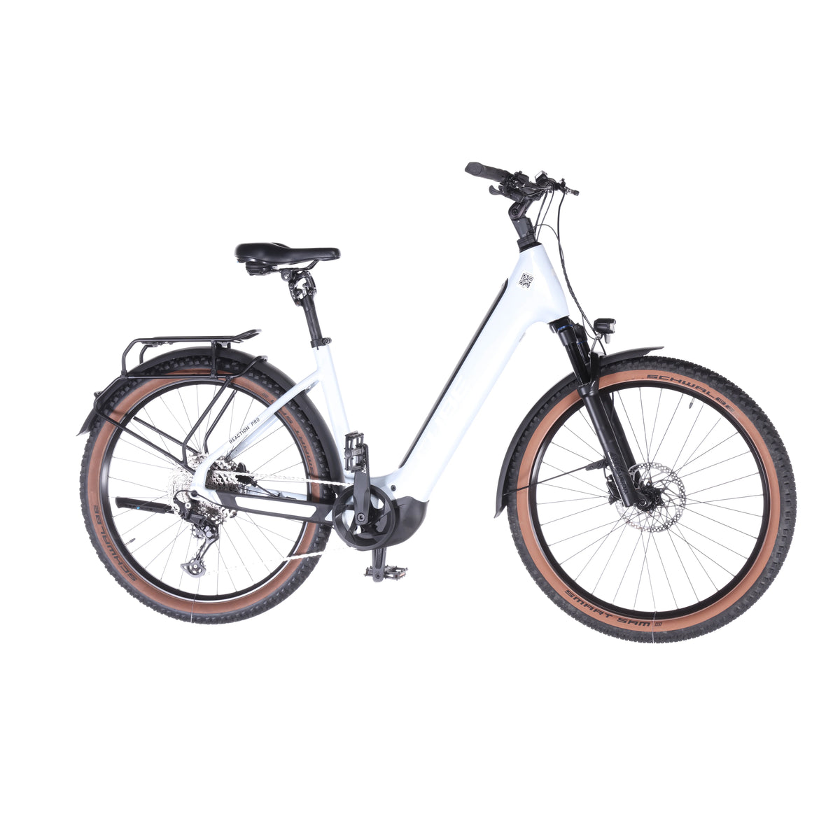 Reaction Hybrid Pro 750 Allroad flashwhite´n´black - 360° view angle 1